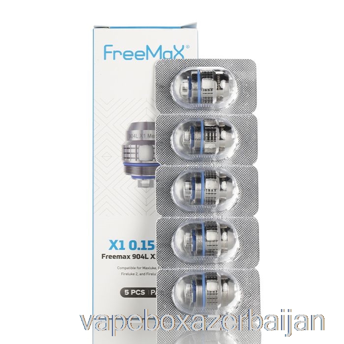 E-Juice Vape FreeMaX Maxluke 904L X Replacement Coils 0.15ohm 904L X1 Single Mesh Coils